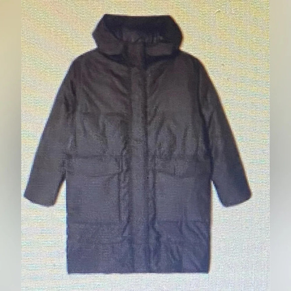 Everlane‎ The ReNew Puffer Long Hooded Oversize Coat Women XXS NEW Sustainable - Picture 7 of 7